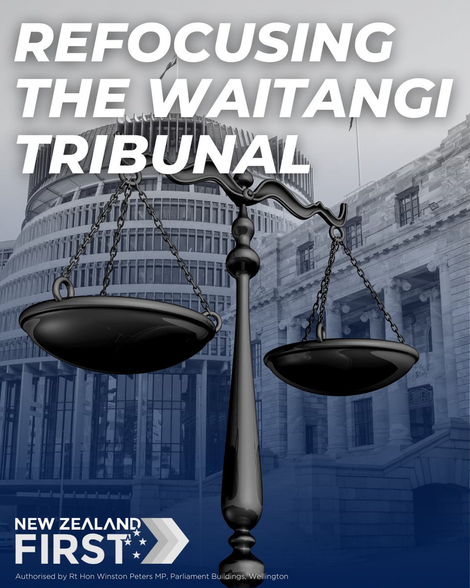 We’ve committed this government to amending the Waitangi Tribunal legislation to refocus the scope, purpose, and nature of its inquiries back to the original intent of that legislation. It’s time they focus on the things that matter.