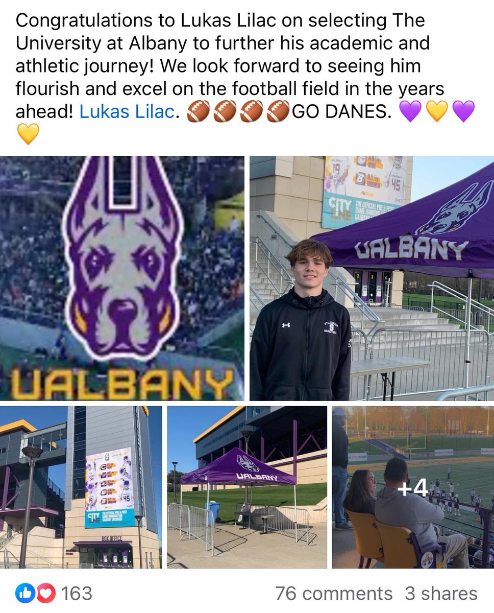 Tommy Valentine (@tommyvtine116) on Twitter photo Stillwater π and π standout <a href="/lukas62054591/">lukas_lilac</a> has committed to <a href="/UAlbanyFootball/">UAlbany Football</a>. Lukas set the <a href="/stillh2o_sports/">StillH2O Sports</a> single-season rushing record last fall. Heβll join forces in the Danesβ RB room with fellow Sec. II star <a href="/GriffinWoodell/">Griffin Woodell</a>. Shoutout <a href="/BruceLilac/">Bruce Lilac</a> for breaking the news! π Stillwater π and π standout <a href="/lukas62054591/">lukas_lilac</a> has committed to <a href="/UAlbanyFootball/">UAlbany Football</a>. Lukas set the <a href="/stillh2o_sports/">StillH2O Sports</a> single-season rushing record last fall. Heβll join forces in the Danesβ RB room with fellow Sec. II star <a href="/GriffinWoodell/">Griffin Woodell</a>. Shoutout <a href="/BruceLilac/">Bruce Lilac</a> for breaking the news! π
