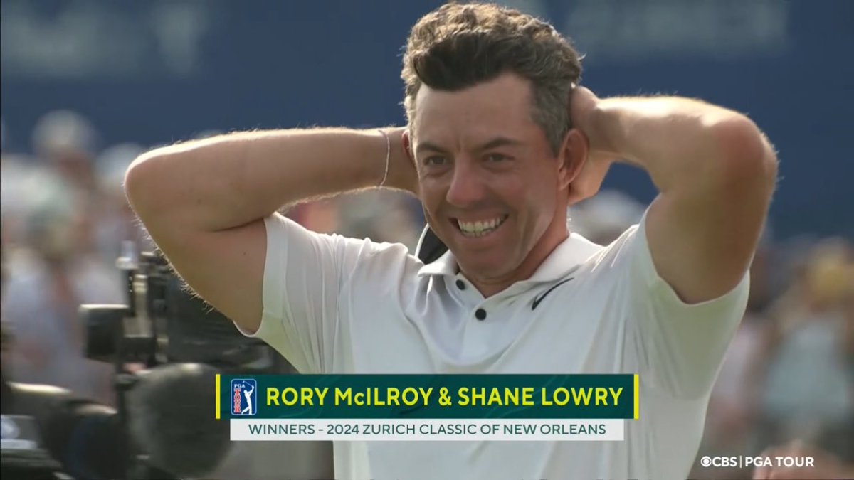 GodDuckPicks's tweet photo. Rory McIlroy &amp; Shane Lowry winners of 2024 Zurich Classic! https://t.co/QwiATEjqCb