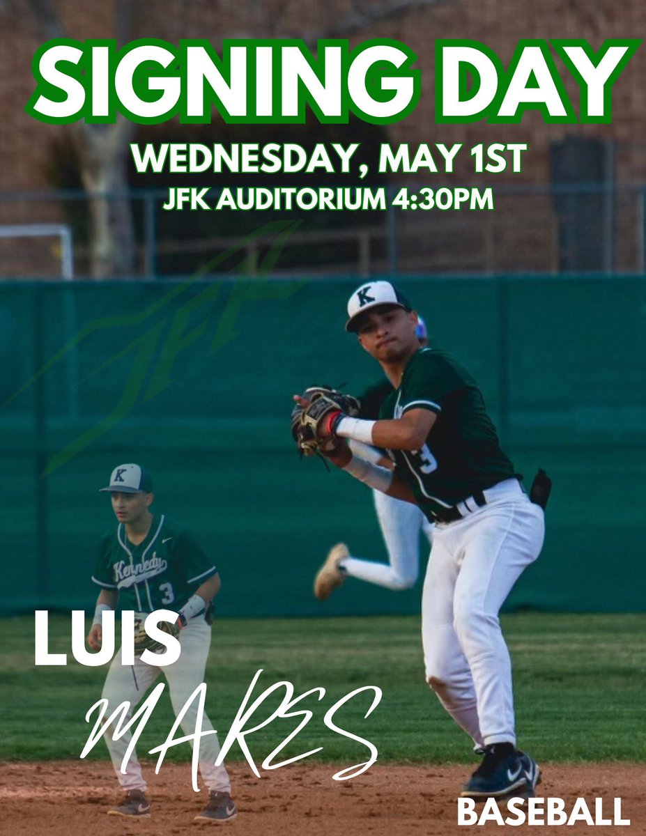 JFK_Athletics1's tweet photo. Please join us to celebrate both Taylor and Luis for this amazing accomplishment on Wednesday, May 1st at 4:30 in the JFK Auditorium! 

GO ROCKETS!
@EISDofSA 
@JFKennedyHighS https://t.co/k9e2BoBt8D