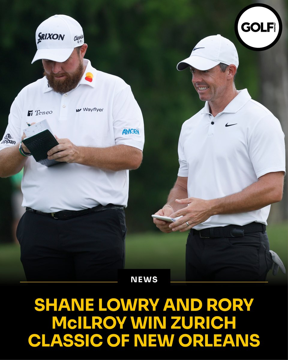 Shane Lowry and Rory McIlroy win the Zurich Classic of New Orleans! The duo defeat Chad Ramey and Martin Trainer at the first playoff hole to pick up the title🏆🏆