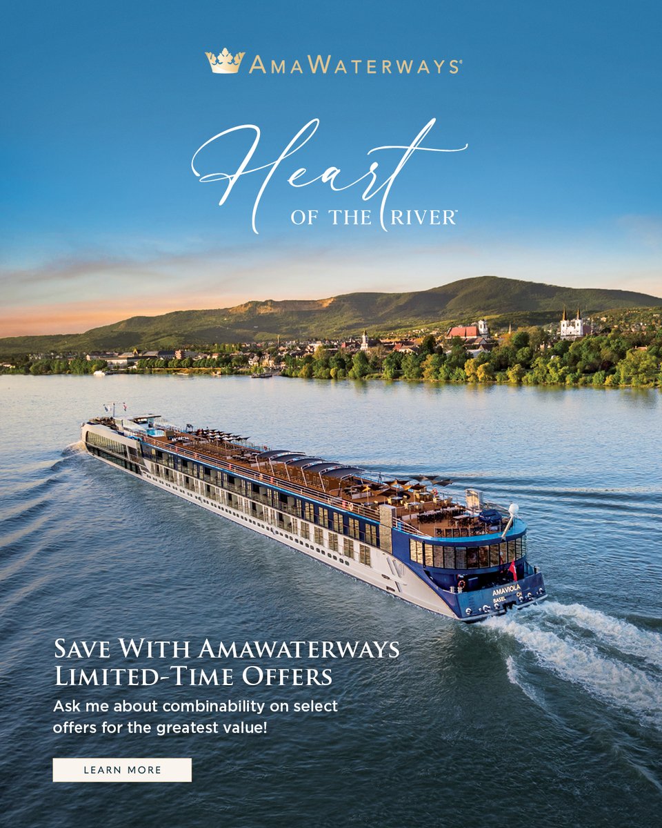 Contact me for details
Sophisticated Travel Services
Sly Scarbough
469-846-8004
#stsgrouptravel #AmaWaterways #MyAmaCruise #AmaMeansLove #cruise #rivercruise #rhine #photography #traveler #RhineRiver #photooftheday