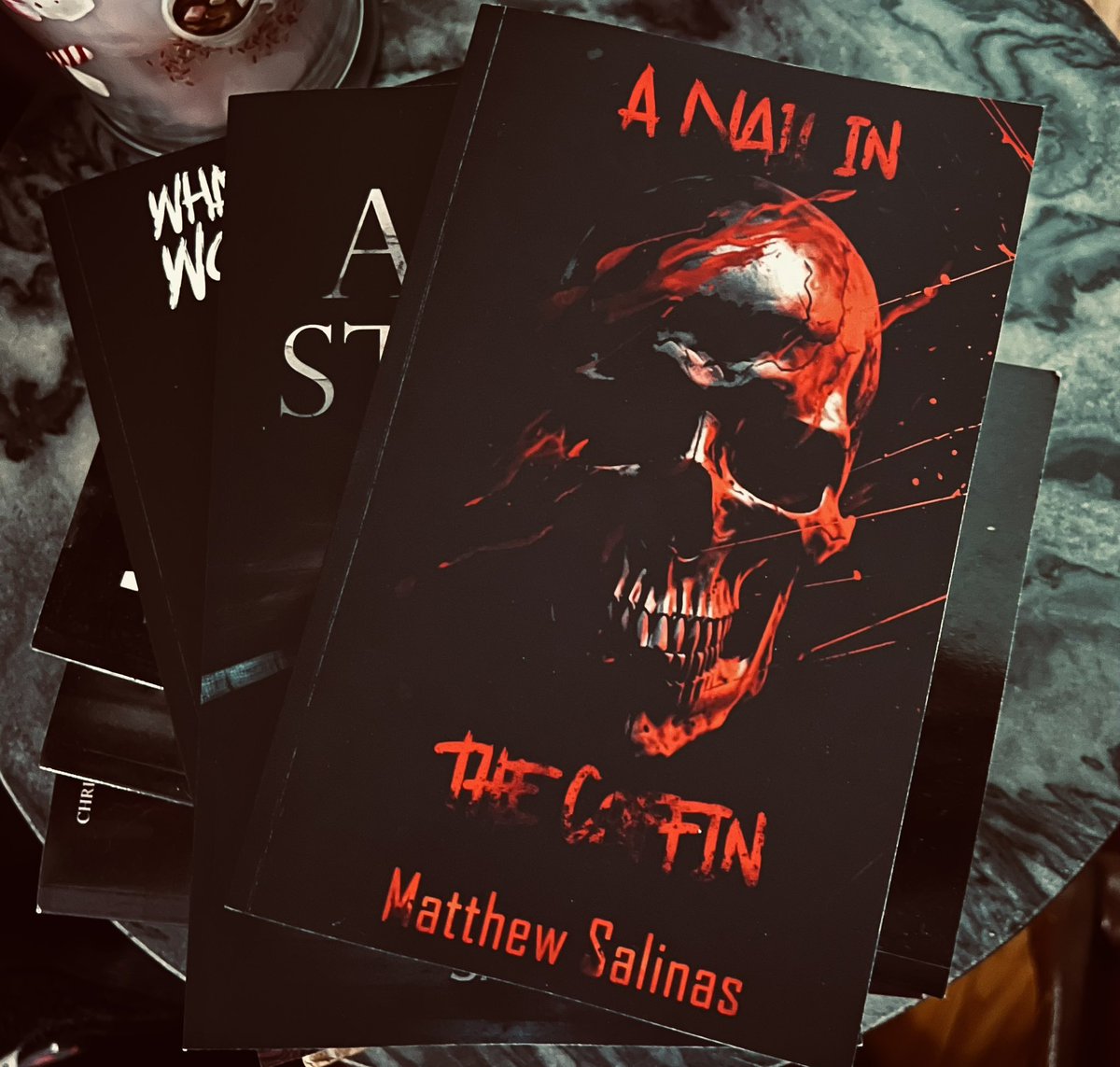 The start of my C2E2 haul- I am starting with Author Matthew Salinas “A Nail In The Coffin” 🤘🏽 #supportlocal #SupportIndieAuthors #thebeardspeaks