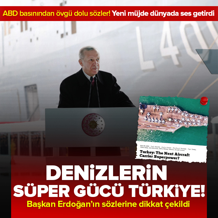 ABD basınından TCG Anadolu övgüsü: Türkler denizlerin süper gücü olacak | Başkan Erdoğan'ın sözlerine vurgu yaptılar ahaber.im/29k7mc_smt