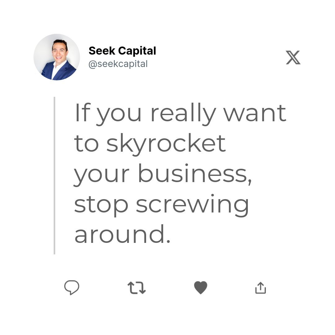 SEEKcapital's tweet photo. Entrepreneurs, it's time to level up your finance game! 📈

Follow these steps and visit https://t.co/BQqRLUljTk for more wisdom. 💼

Share your top financial tip or hit us up for funding help! 💡

#FinancialFreedom #EntrepreneurLife #SeekCapital https://t.co/oqh8eJ5pkS