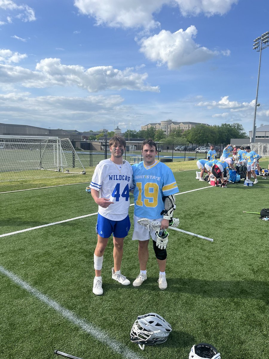 Two greats got after it today!  2019 graduate Merrick Widdoes and 2023 graduate Lucas Offredo