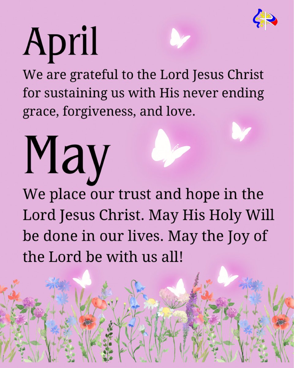 katolikongpinoy's tweet photo. Thank You, Lord! May Your Holy Will be done. Our trust and hope is in You alone! ❤️🌸 #HelloMay #FloresDeMayo https://t.co/n1Nk0R3S91