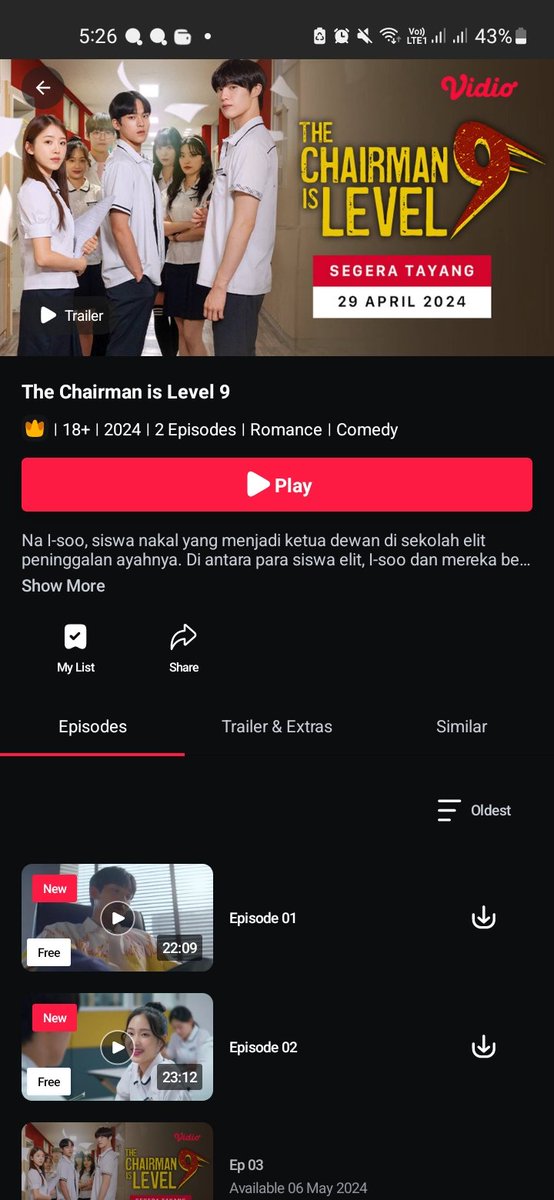 Hyunsuk webdrama already available on vidio!