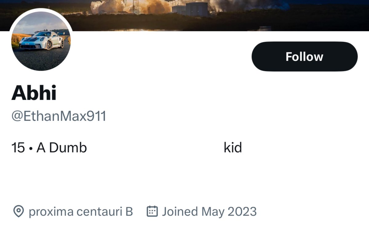 @EthanMax911 Fixed your bio champ. Stay in school!