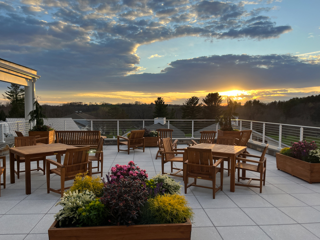 On the first evening of Spring Family Weekend, Donna Bessette captured this beautiful photo of the setting sun as seen from the patio atop the newly completed Brewster Odeum. What an auspicious start to a wonderful weekend!

#rectoryschool #juniorboardingschool #ct #connecticut