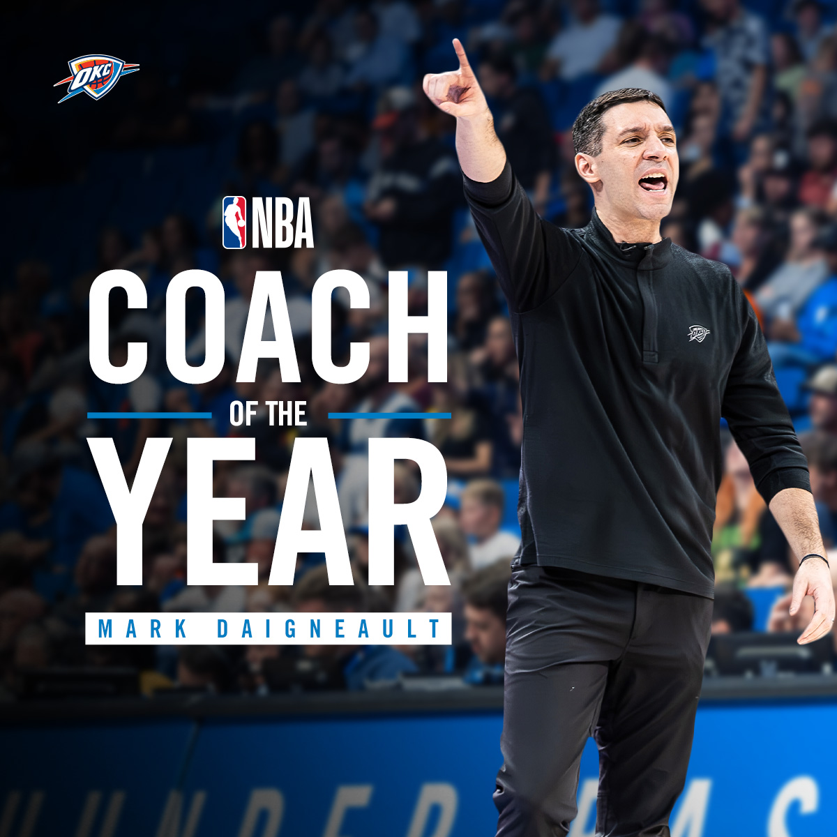 Mark Daigneault Named 2023-24 NBA Coach of the Year