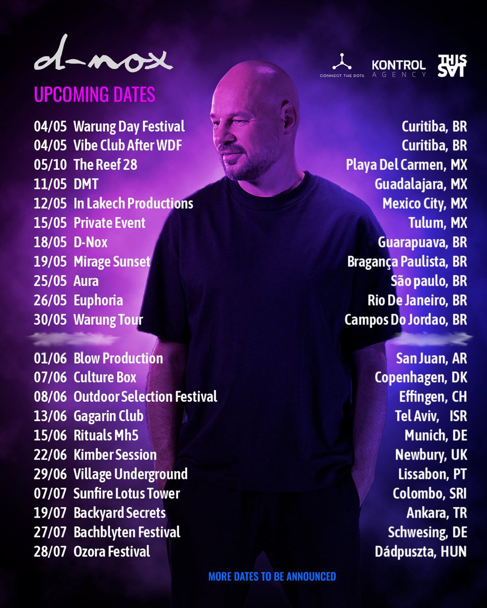 I’m excited to share my next dates with you. Where will we meet us ? #dnox #dnoxontour