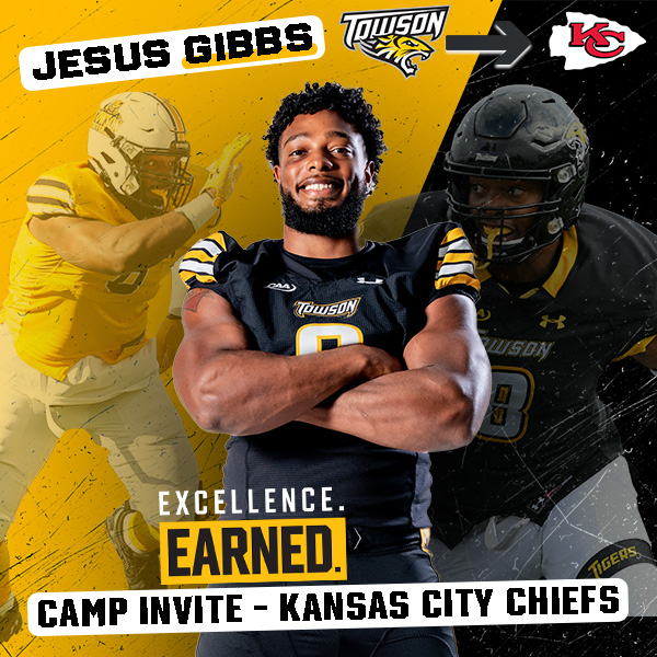 Congratulations to Jesus Gibbs, who has earned a camp invite to the Kansas City Chiefs! #GohTigers | #Arete