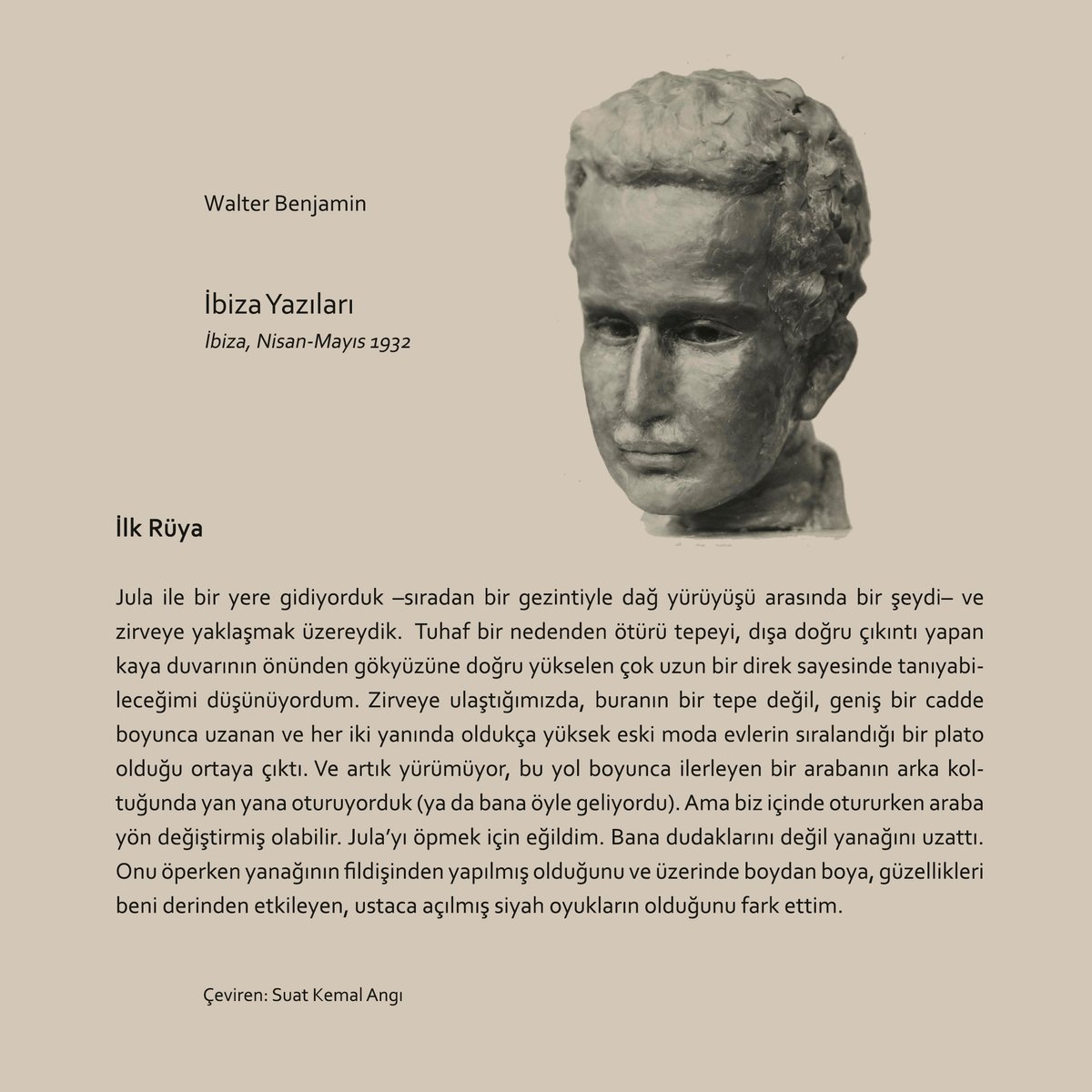 suatkemalangi's tweet image. Walter Benjamin - İbiza Yazıları   

❤️ 

#walterbenjamin