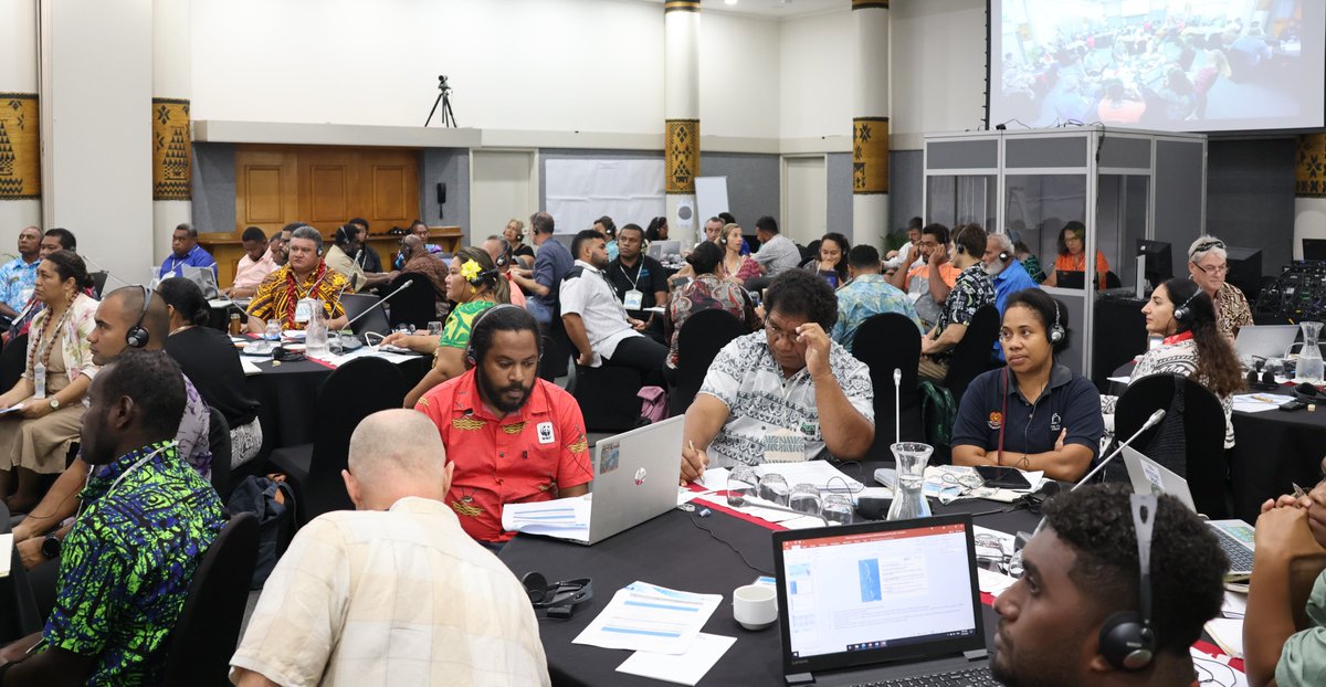 The Regional CBFM Workshop is officially underway at Tanoa International Hotel in Nadi. PEUMP Programme Coordinator Martin Chong opened the session this morning with over 70 participants from across the region in attendance. #CBFM24