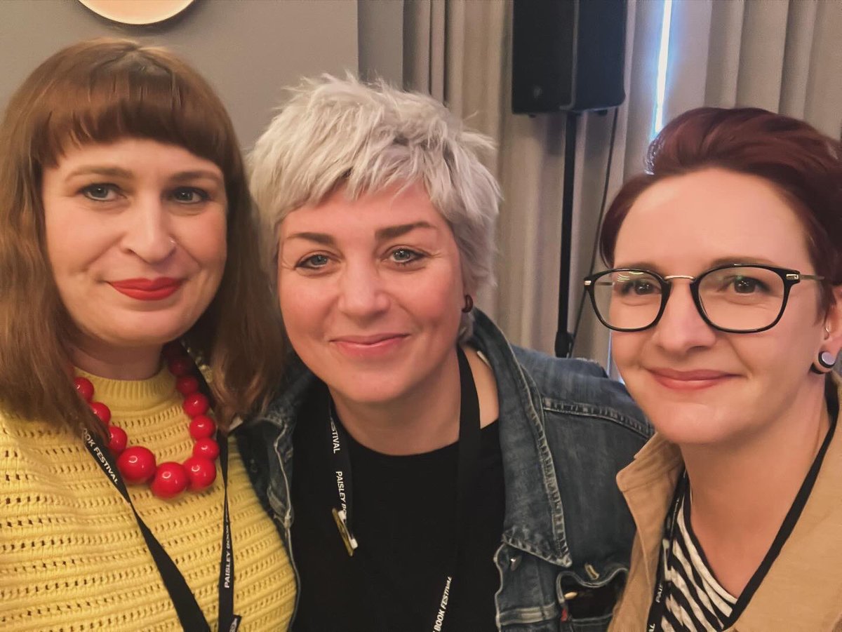 An absolute tonic of a weekend <a href="/BookPaisley/">PaisleyBookFest</a> thanks for the invite and the warm welcome. We will be back. <a href="/yopopodawn/">Dawn Watson</a> @Sheela_no_gig <a href="/MartinDoyleIT/">Martin Doyle</a> <a href="/HeatherParryUK/">Heather Parry</a>