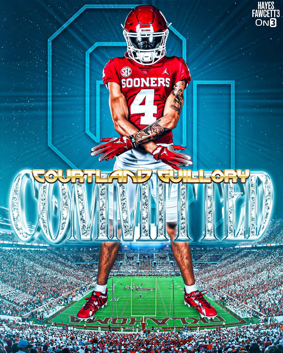 BREAKING: Four-Star CB Courtland Guillory has Committed to Oklahoma, he tells me for @on3recruits The 6’1 180 CB from Houston, TX chose the Sooners over Texas, UCF, and Texas A&M “SEC I swear it’s gone be nice to meet ya 🥷🏽 #BoomerSooner” on3.com/db/courtland-g…