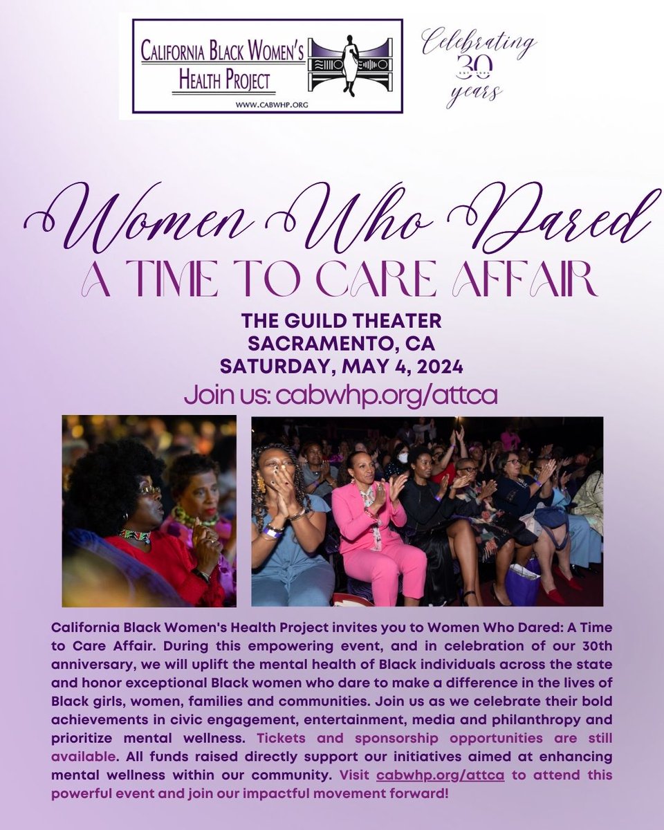 Join us on May 4th in Sacramento at The Guild Theater for an incredible celebration! We’ll be honoring the life and legacy of Taylor Lynn McClure and three other Black “Women Who Dared!” Get your tickets today: bit.ly/ATTCA24