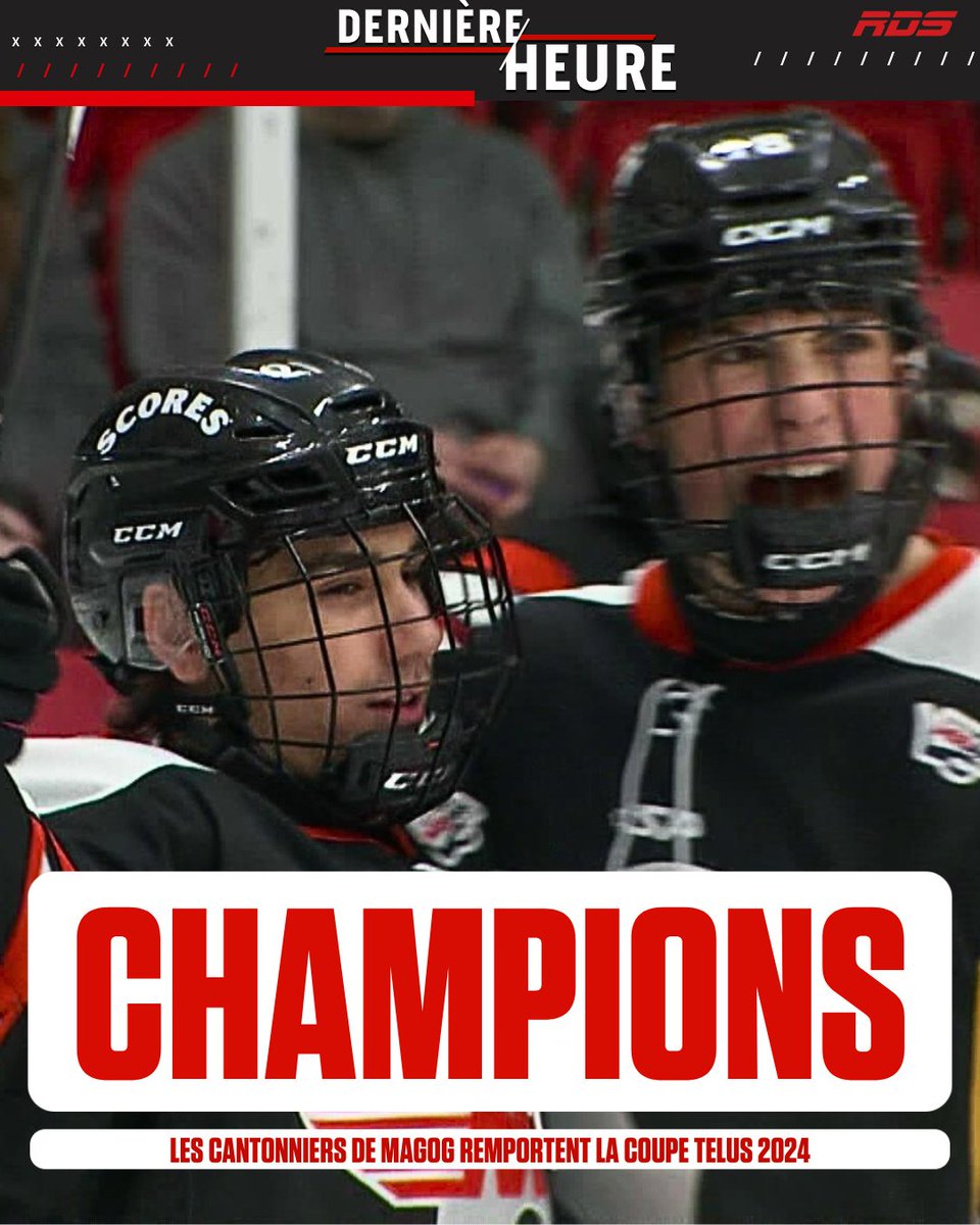 Les Cantonniers de Magog mettent la main sur la Coupe Telus! 🏆

rds.ca/hockey/coupe-t…