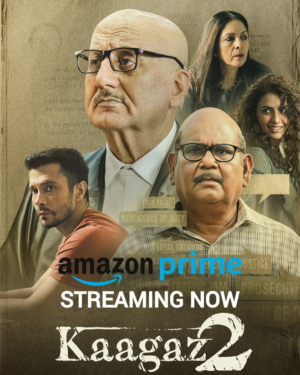 Film #Kaagaz2 Streaming Now On #PrimeVideo.
Starring: #SatishKaushik, #DarshanKumar, #AnupamKher, #SmiritiKalra, #NeenaGupta #AnangDesai & More.
Directed By #VKPrakash.

#Kaagaz2OnPrime #Kaagaz2Movie
#FilmUpdates #CinemaUpdates #OTTFilms #OTTUpdates #OTTStreaming #OTTPlusCinema