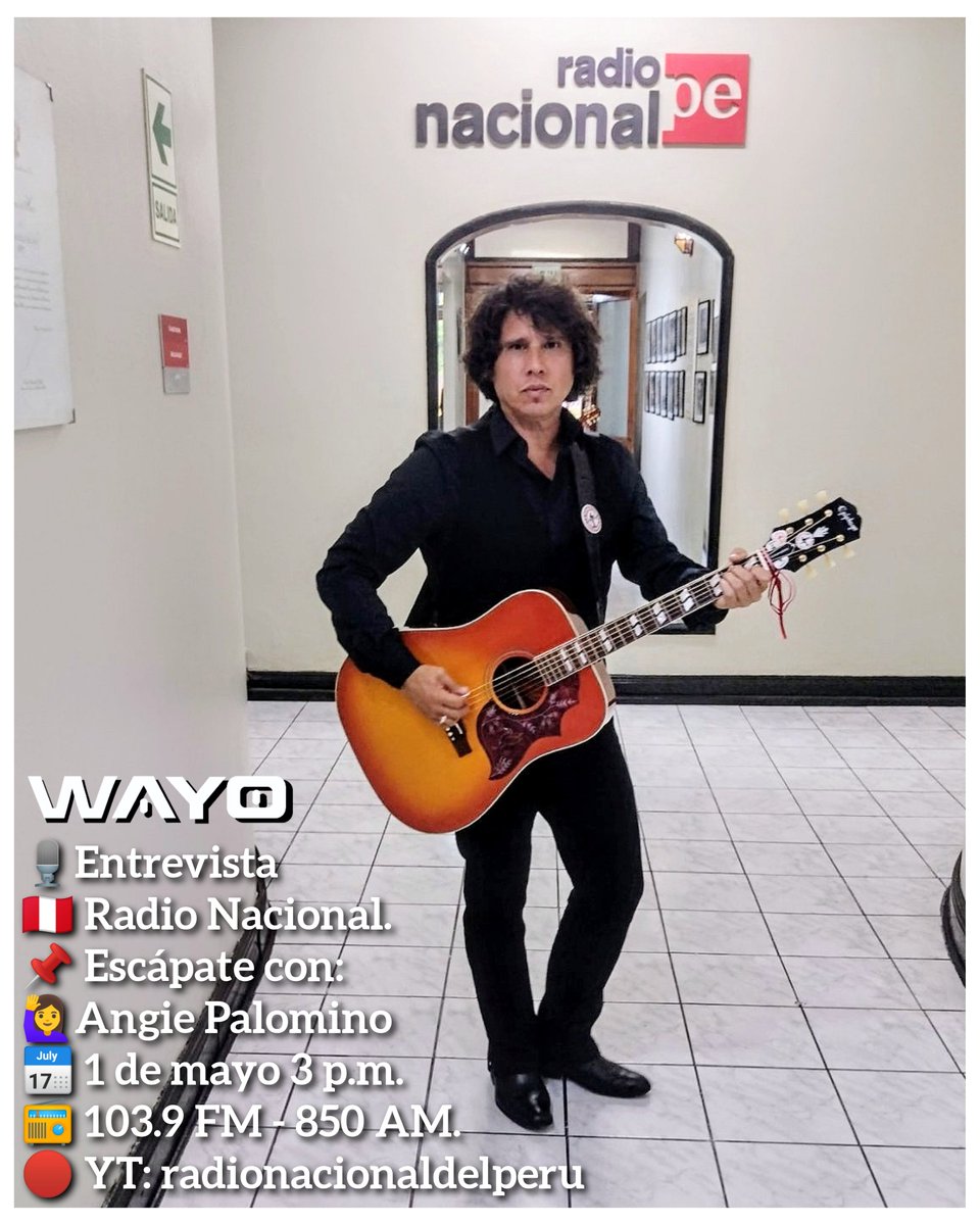 #Entrevista a la vista:
#RadioNacional #Perú 
#LaMúsicaUne #Wayo 
@musichunters_es 
@mus