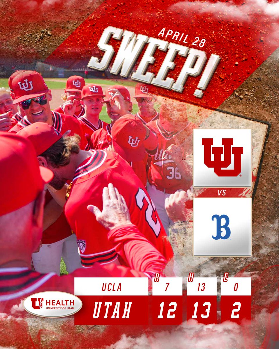 🧹🧹🧹

#UtesWin for the first sweep of UCLA in program history

#GoUtes