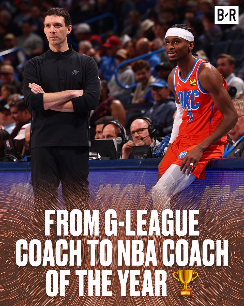 Mark Daigneault took over the Thunder in the peak of rebuild after spending 5 seasons as HC of their G League team He just led the Thunder to their BEST record since KD-Russ era 🔥