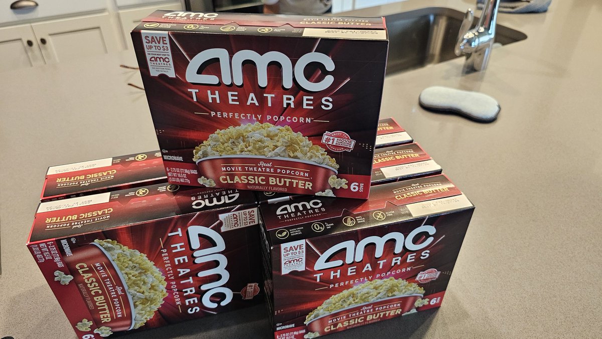 My wife and I saw #UnsungHeroMovie (it was great) plus bought goodies at the theater and just received more popcorn from #Amazon. This is the debt reducing, illegal short selling killing plan! #AMC #AMCTHEATRES #AMCDISTRIBUTION #AMCSTOCK $AMC ##APESWINNING #APESNOTLEAVING
