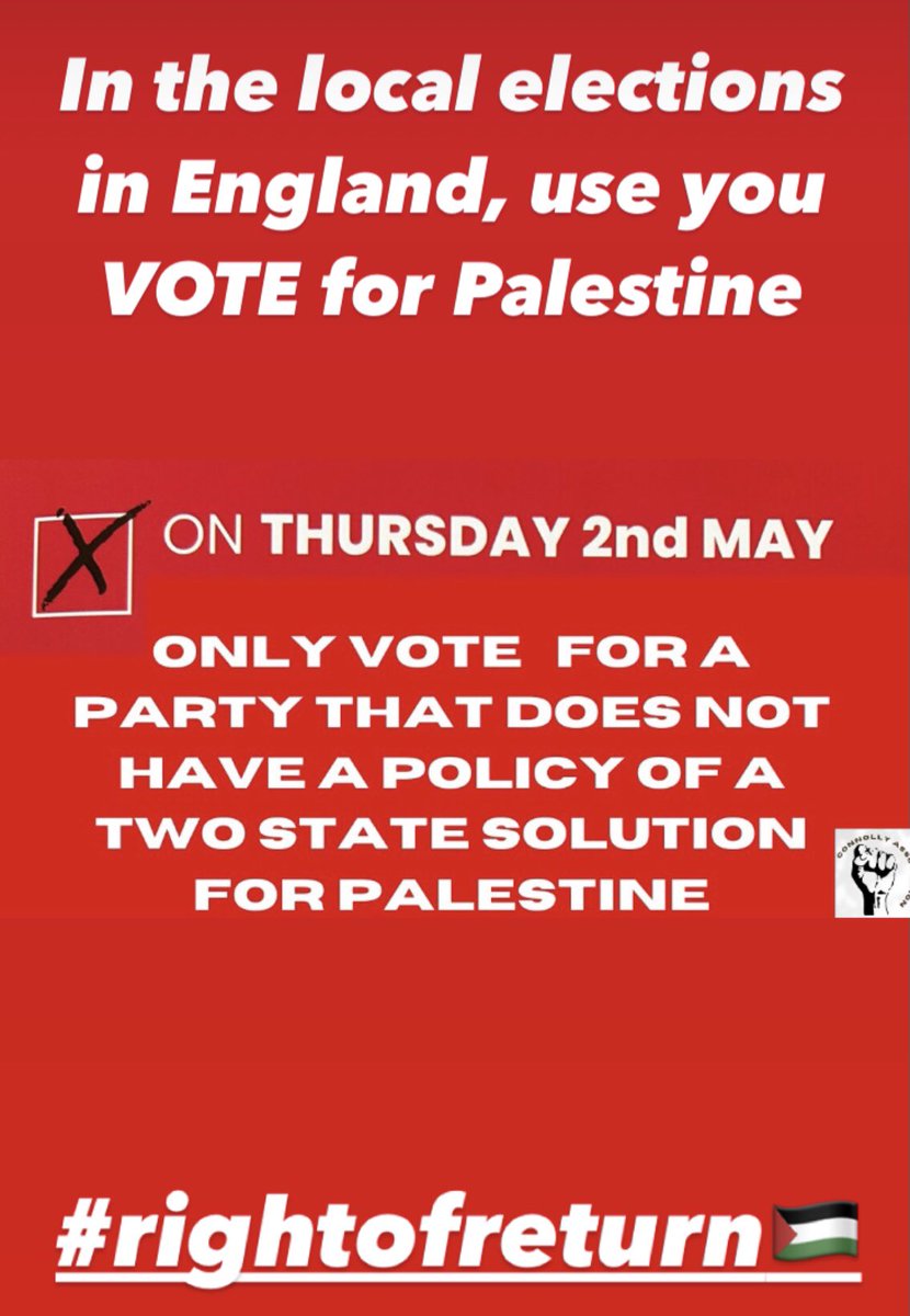 VOTE for Palestine #RightOfReturn Palestinian Sovereignty. #Maoism #Marxism #Socialism