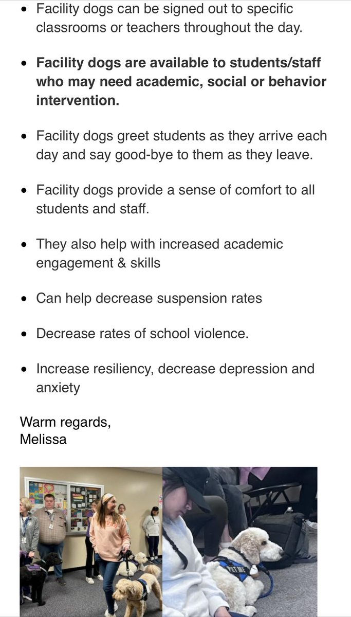 Red Cedar School (@rc_elps) on Twitter photo Ms. Swales learned some new ways to work with our facility dog, Biscuit. I appreciate her investing in Biscuit. Facility dogs provide many benefits! <a href="/eastlansingps/">East Lansing Public Schools</a> #caninesforchange Ms. Swales learned some new ways to work with our facility dog, Biscuit. I appreciate her investing in Biscuit. Facility dogs provide many benefits! <a href="/eastlansingps/">East Lansing Public Schools</a> #caninesforchange