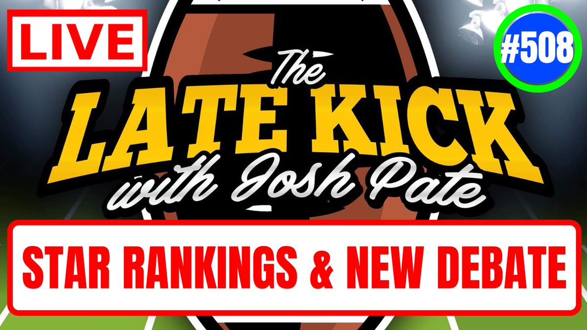 🚨LATE KICK LIVE ALERT🚨 🗣️Truth & Intel Edition... 📌 Star rankings take ANOTHER victory lap 📌 Tough love about G5 teams & CFP 📌 Latest Portal intel 📌 Spring game takeaways Join LIVE ➡️ youtube.com/watch?v=vksSBu…