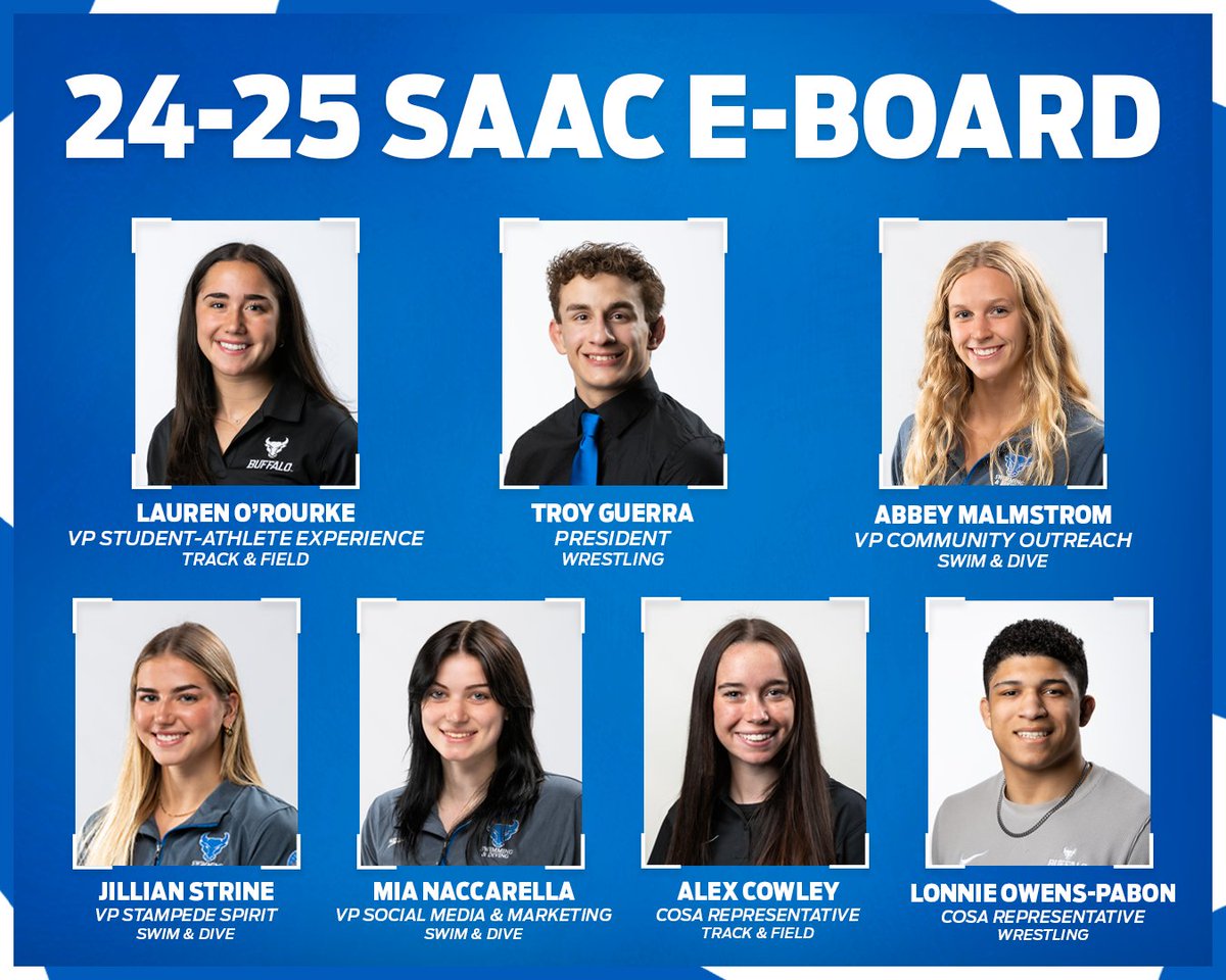 UB Athletics would like to welcome the 2024-24 @UB_Bullspride E-Board 🤘