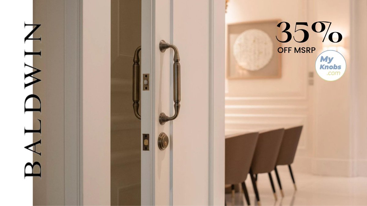 myknobs's tweet image. Discover the unmatched strength and style of our heat-forged, solid brass door pulls. Each intricately trimmed and twice hand-polished piece boasts the Baldwin standard. Explore the range on MyKnobs.com 🚪✨myknobs.com/baldwin-door-h…
#DoorPulls #Baldwin #MyKnobs