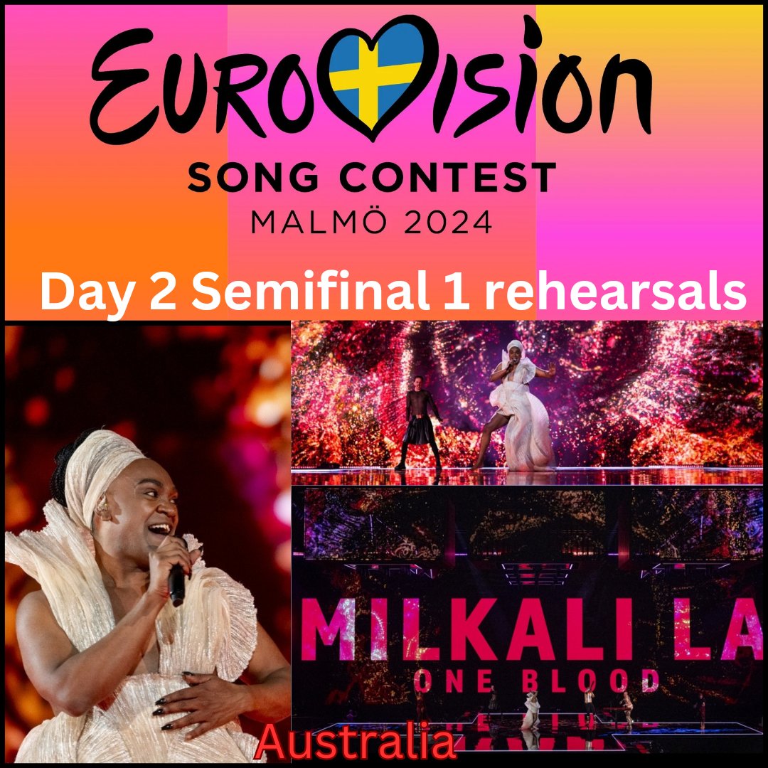 #australia 🇦🇺 #Eurovision rehearsal 
#electricfields #onemilkali #oneblood