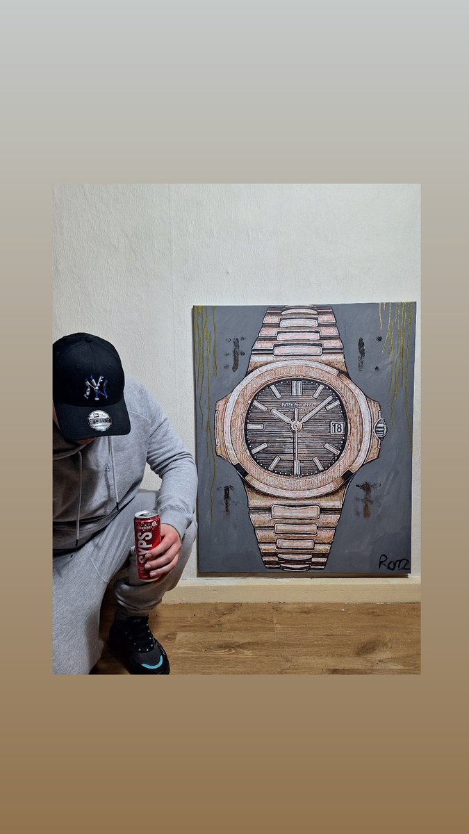 Rorzzart's tweet photo. My latest requested painting of a @patekphillipe rose gold luxury watch, hope you all like it 😀 #art #autistic #rorzzart #patekphilippe #patekphilippepainting #patekphilippeart #watchart https://t.co/YHndWQSnPe