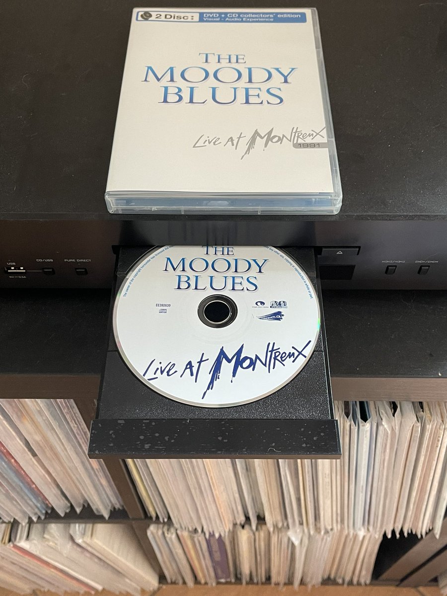 #NowPlaying #CDcollection 

The Moody Blues - Live At Montreux 1991

Found this DVD/CD for $5 on record store day. Couldn’t pass it up.  First spin.