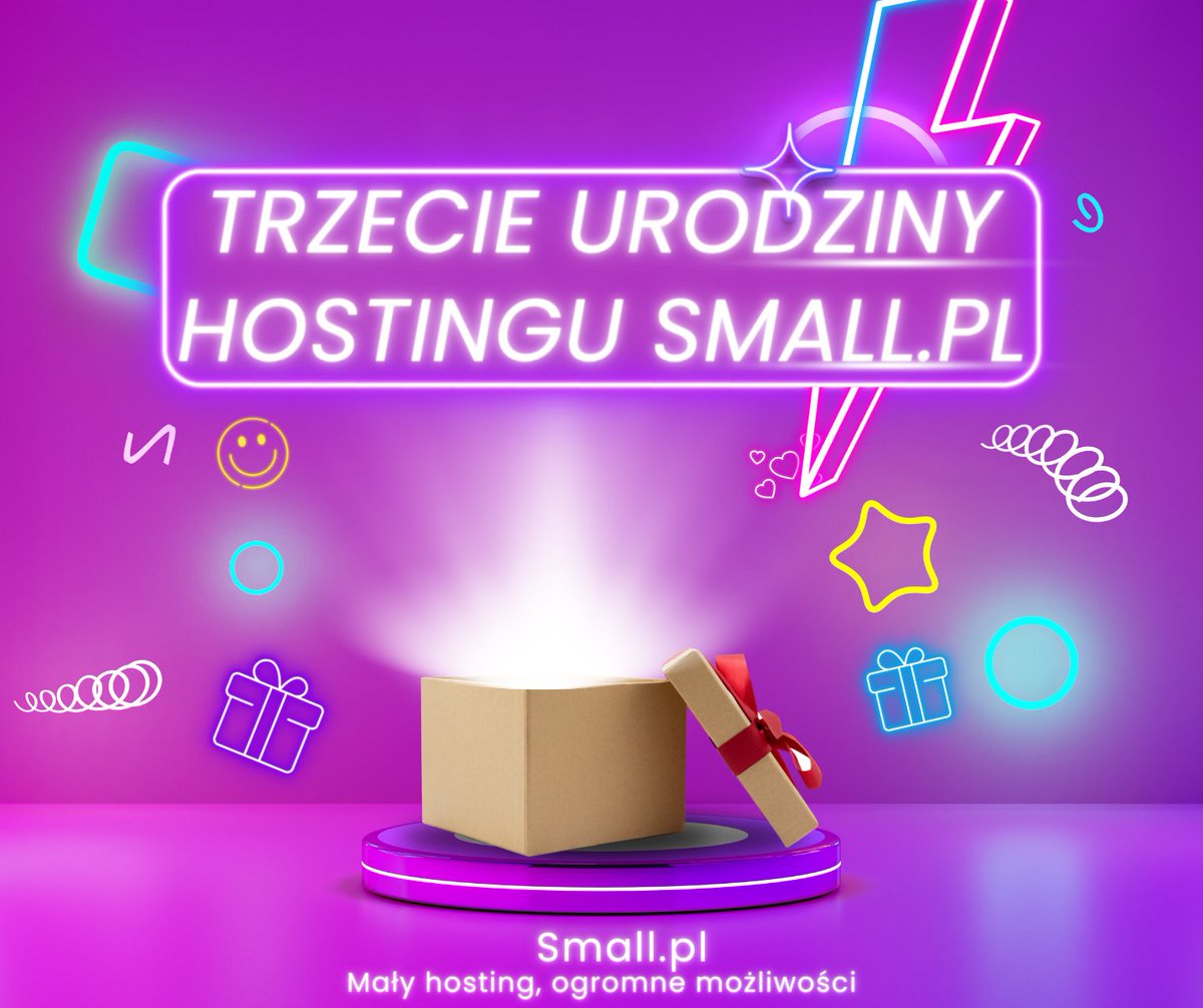 smallhostpl's tweet photo. Hosting https://t.co/otzQwgkk2m świętuje swoje 3 urodziny!

Dziękujemy za wsparcie i zaufanie. Przedstawiamy urodzinową promocję: "Trzecie urodziny https://t.co/otzQwgkk2m":  nowe konto kosztują teraz 80% mniej!

https://t.co/OHl5MlFyQO

#smallpl #webhosting #hosting #promocja https://t.co/6pp7X0TA2A
