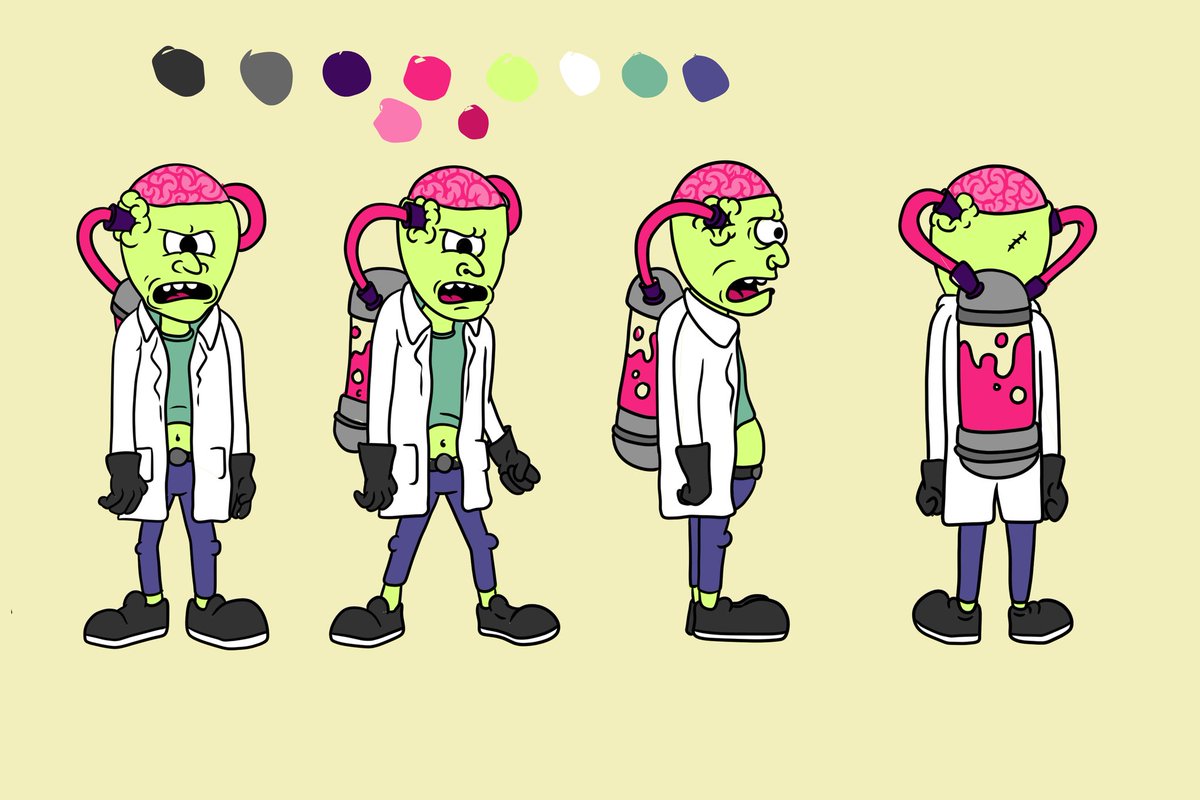 Some character development for 'the chemist' 🧪 #SwineLabs

#CartoonArt #characterdesign #CLIPSTUDIO