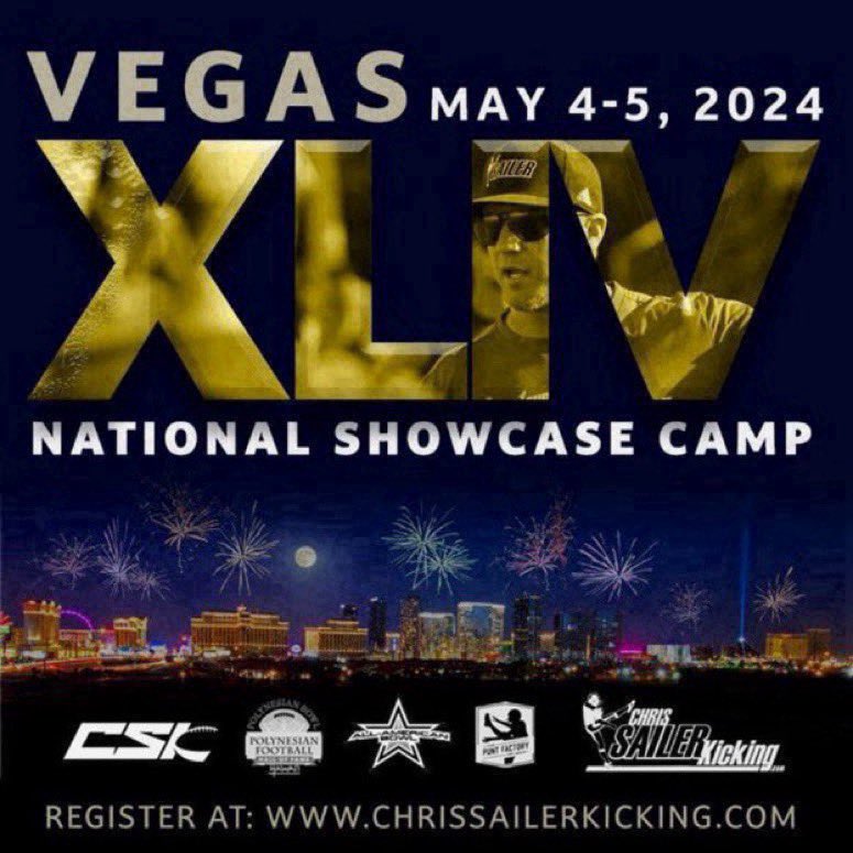 Vegas XLIV is now SOLD OUT. Text Chris Sailer at 818-209-8921 ASAP to get in. Huge one coming up. #TeamSailer #PuntFactory
