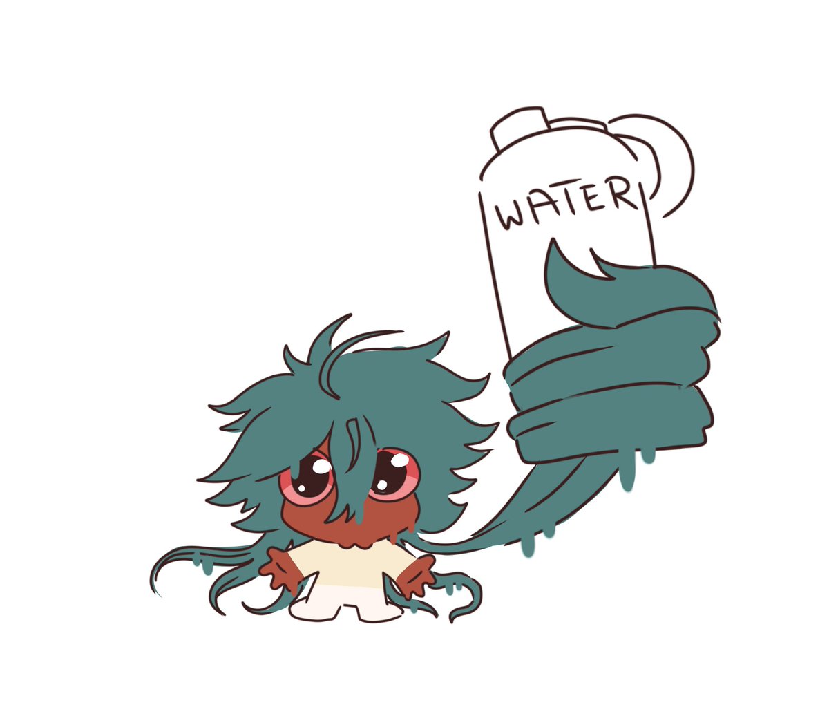 friendly reminder from raika to stay hydrated 🫡