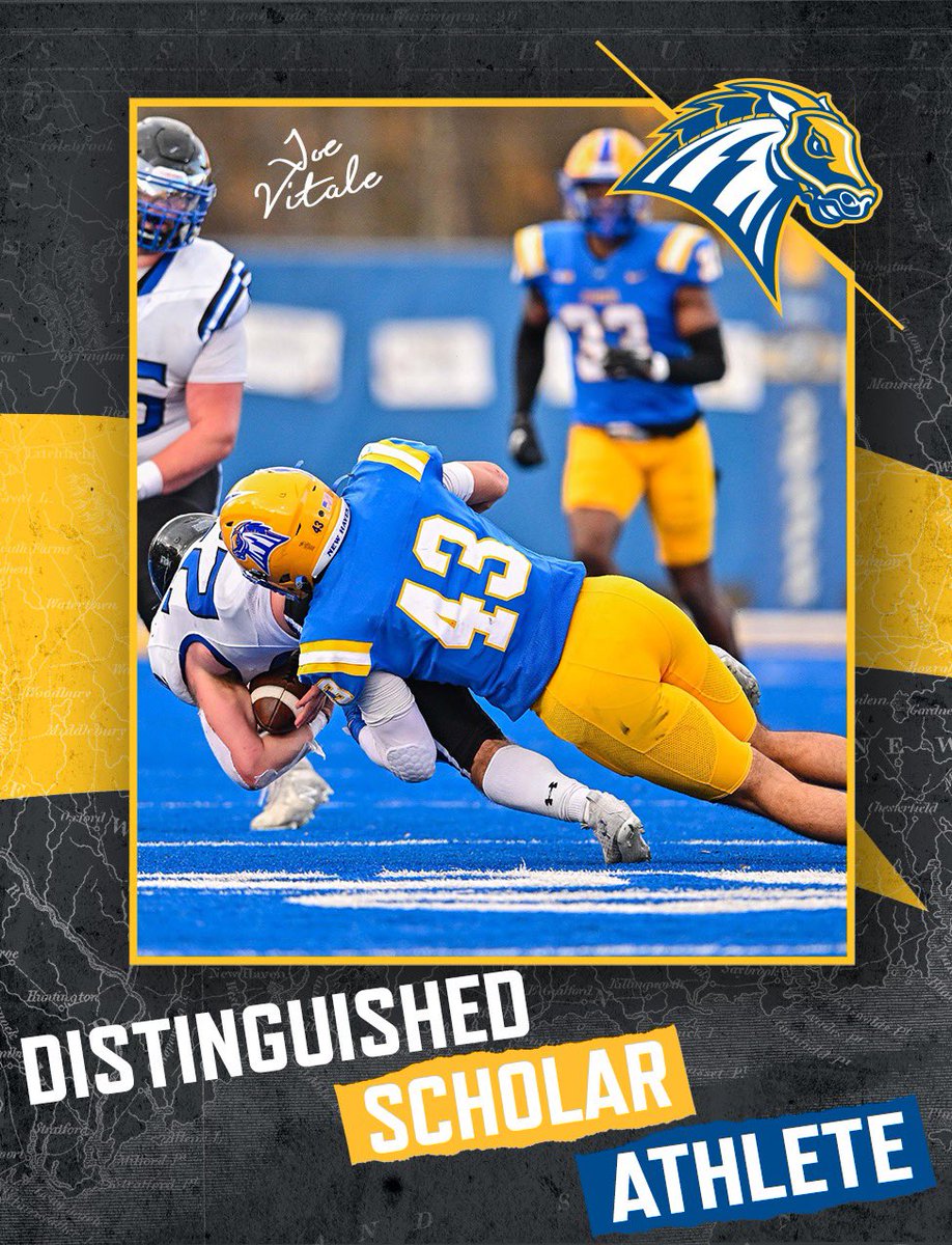 Congratulations to the Male Distinguished Scholar-Athlete from Football, Joe Vitale! ⚡️