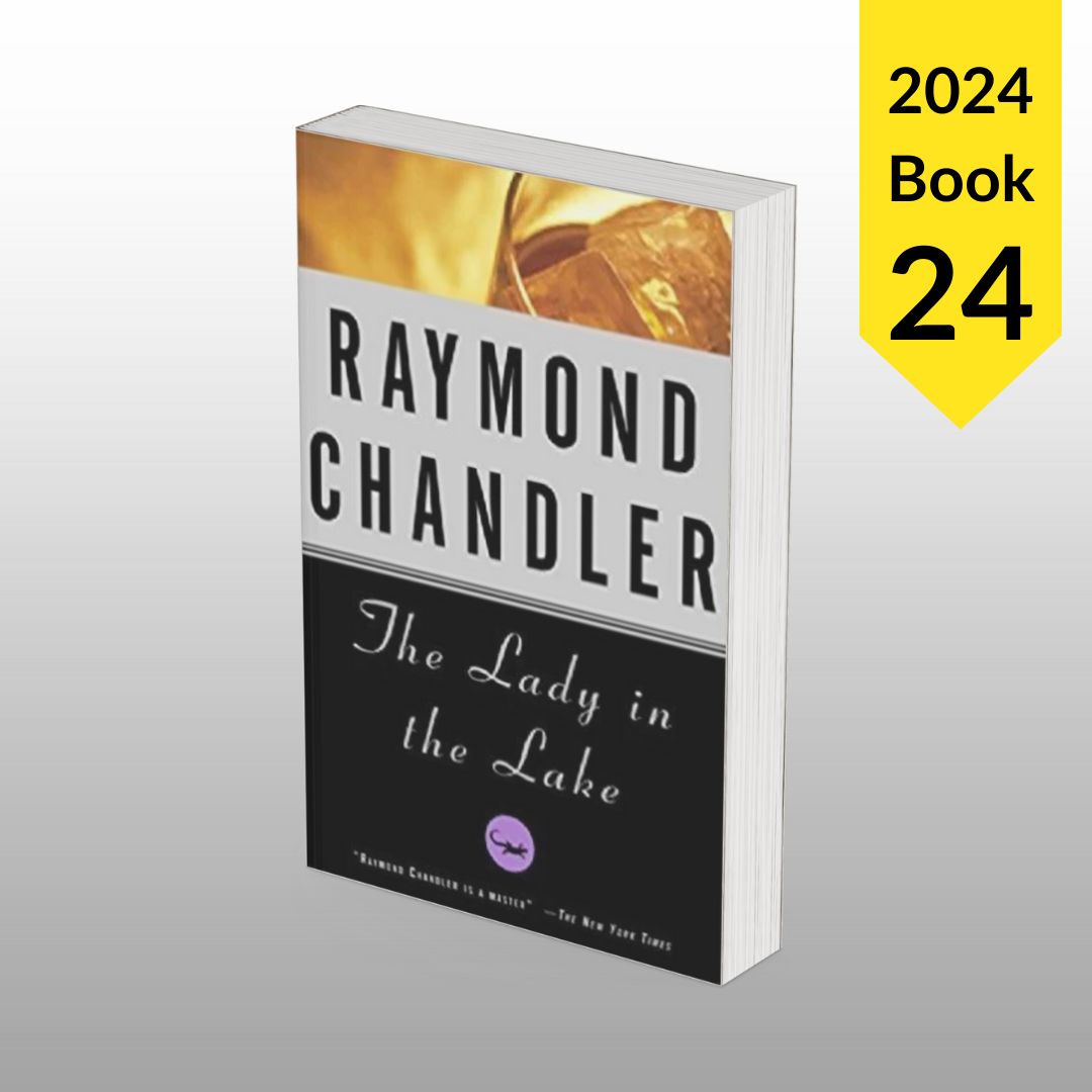 I’m reading 100+ books this year. Book number #24 was The Lady in the Lake by Raymond Chandler. Want to read more in 2024? I created a free resource called, “How to read 100 books in 1 year.” Grab it here: JonAcuff.com/read