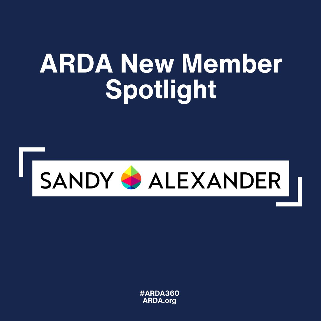 Let's give a warm welcome to our newest member, Sandy Alexander! They’re a brand experience company dedicated to fostering genuine consumer connections. They offer capabilities including Commercial Print, Direct Mail, Visual Experience, Fulfillment, & Tech Solutions. #ARDA360