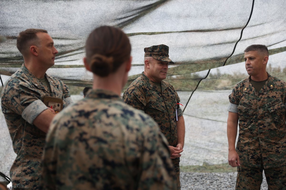 MACG-18 CO visits MCCRE #Marine Corps Col. Michael Hicks, the commanding officer of MACG-18, visits MASS-2 during a MCCRE at Camp Hansen, Okinawa, Japan. Photos by Cpl. Emily Weiss