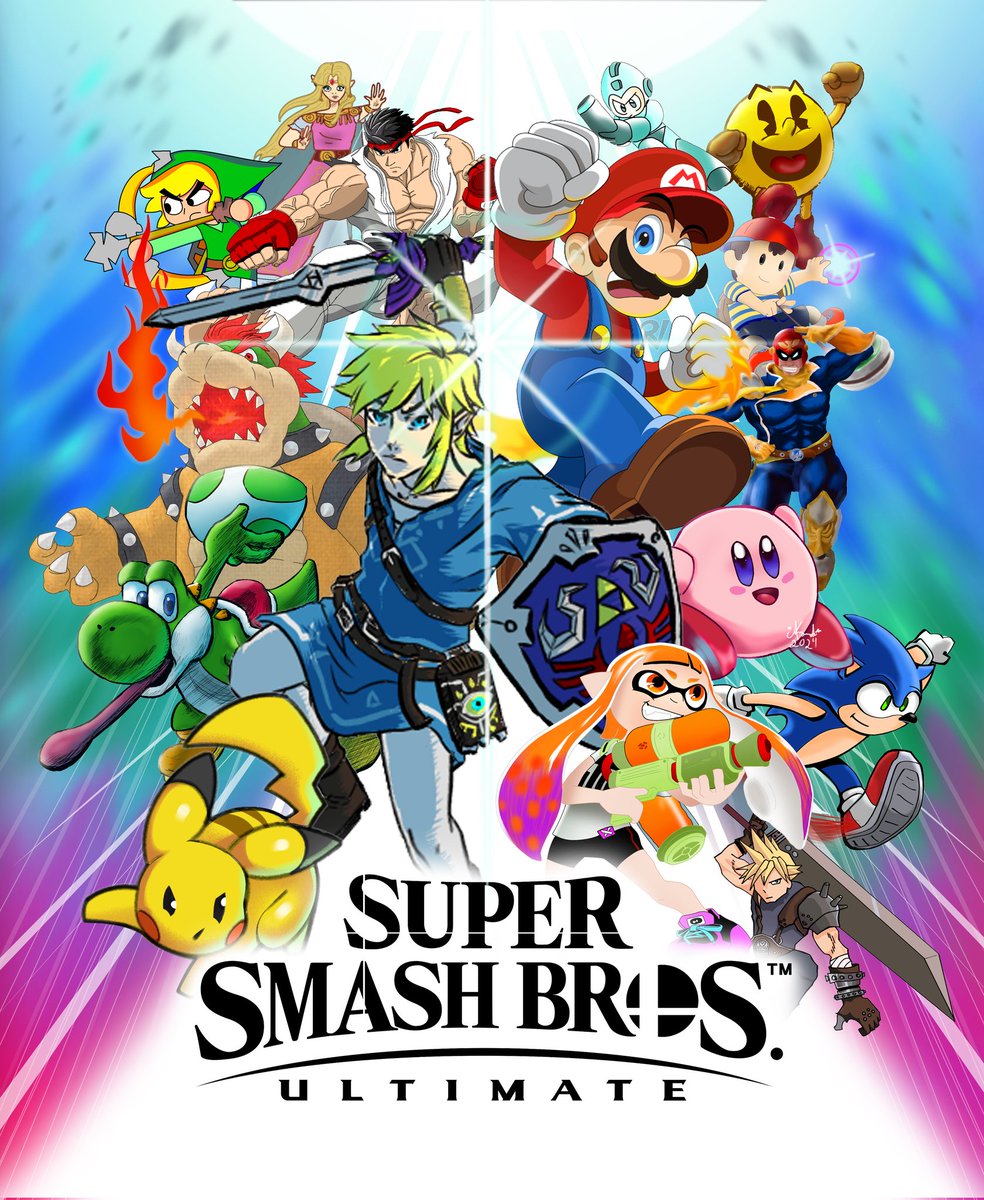 Mrsaag034xl's tweet photo. HEY HEY HEY, muy buenas a todos acá saag y en colaboración con @RV_DigitalArt,@Clarylovesfrogs  y 10 personas más hicimos este maravilloso proyecto llamado SMASH IG (sobretodo porque nos conocemos de un grupo de ig) Aquí abajo os dejo un hilo con todos los participantes #SSBU https://t.co/KRMScyeQY8