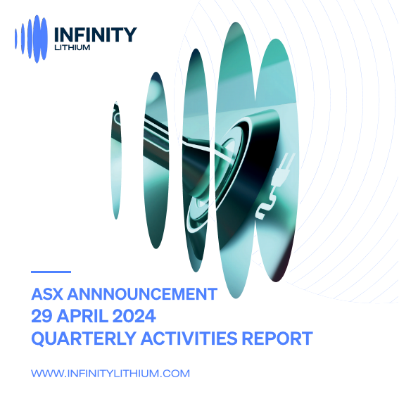 Infinity Lithium (@infinitylithium) on Twitter photo <a href="/InfinityLithium/">Infinity Lithium</a> is please to provide its Quarterly Activities Report for the period ending 31 March 2024.
The period saw a major milestone being met with the lodgement of an Exploitation Concession Application for San José. See🔗for details: bit.ly/3xVZIUJ <a href="/InfinityLithium/">Infinity Lithium</a> is please to provide its Quarterly Activities Report for the period ending 31 March 2024.
The period saw a major milestone being met with the lodgement of an Exploitation Concession Application for San José. See🔗for details: bit.ly/3xVZIUJ