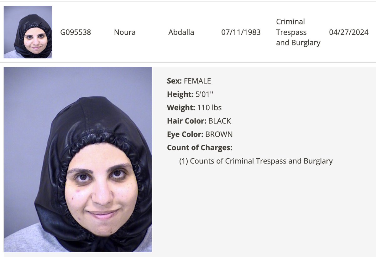 Photos of some of the extremists arrested at the Arizona State University Gaza encampment on April 27. Most are not students nor faculty. ngolocals.com Fatima Jabardi Jennifer Gil Jessica Richards Noura Abdalla