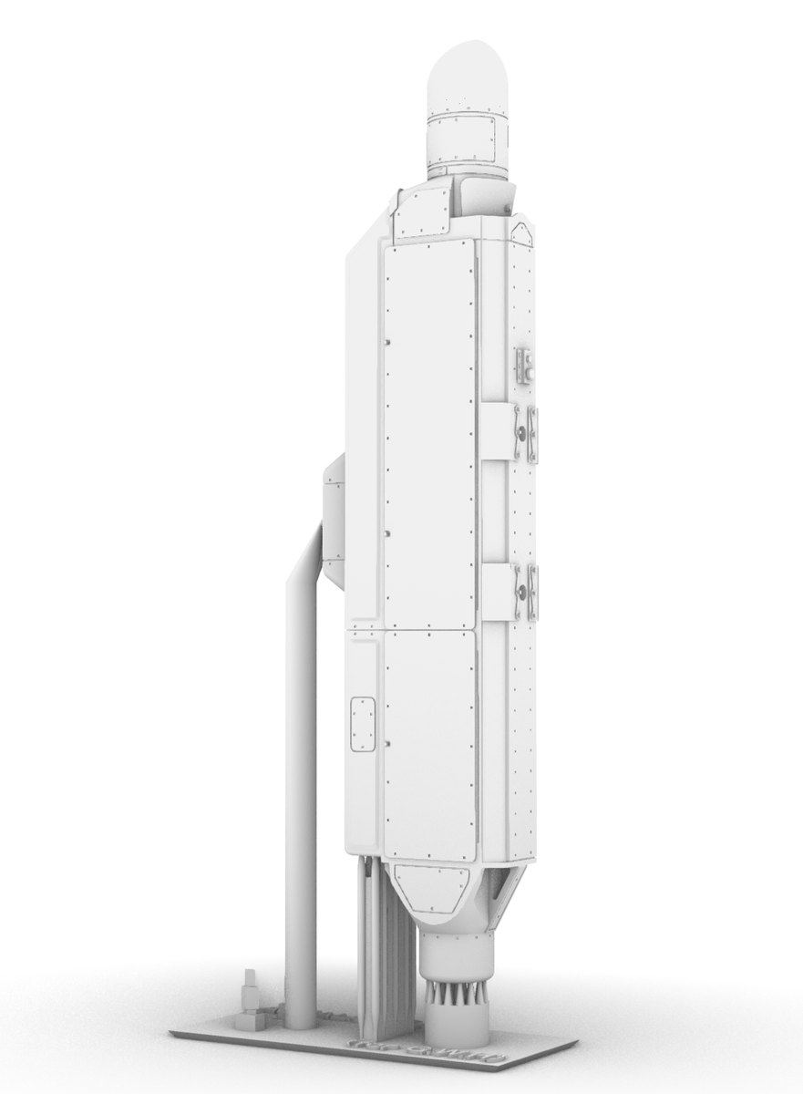 ALQ-131をA-10用（主にGWH）に取付位置を調整して準備中。それに伴い従来品のALQ-131のサポート部分も改善したVer2.0に差し換えます。