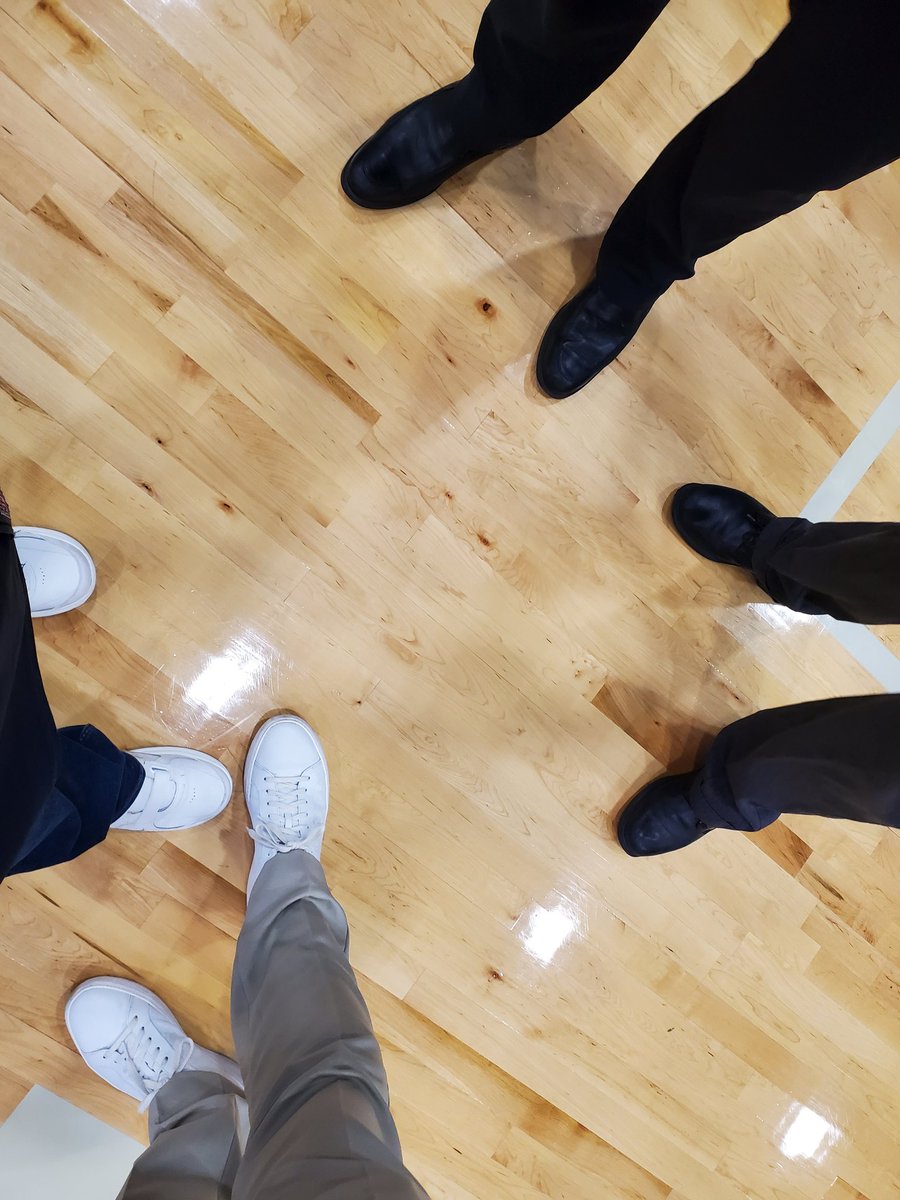 Sometimes in life you have to pick a side. This was a stand off between white shoe Principals and black shoe Principals. We peacefully agreed to disagree. Lol.