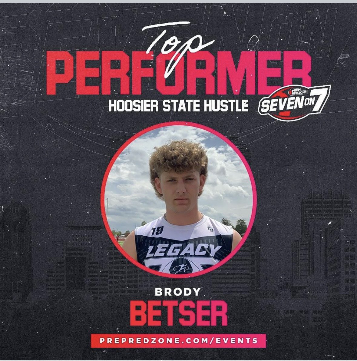 Legacy 18u West Brody Betser - QB - Caledonia - 2025 Recognized as a top performer this weekend at the Hoosier State Hustle hosted by Prep Redzone in Noblesville, IN @Legacy_Recruit @BetserBrody @PrepRedzone @PrepRedzoneMI #legacy #jointhemovement